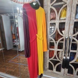 Sassy Jones Color Block Sweater Dress